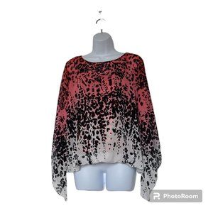 EUC🌞 Alfani Print Long Sleeve Bubble Top
